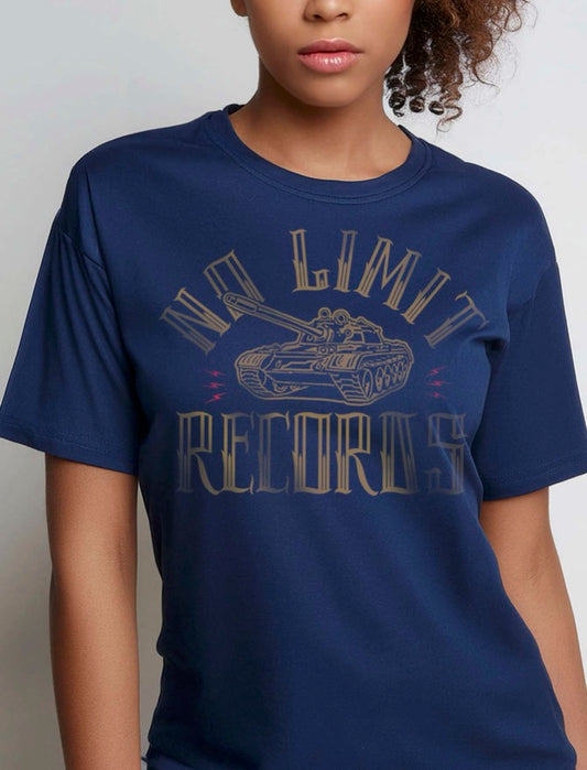 No Limit Records Navy Tee